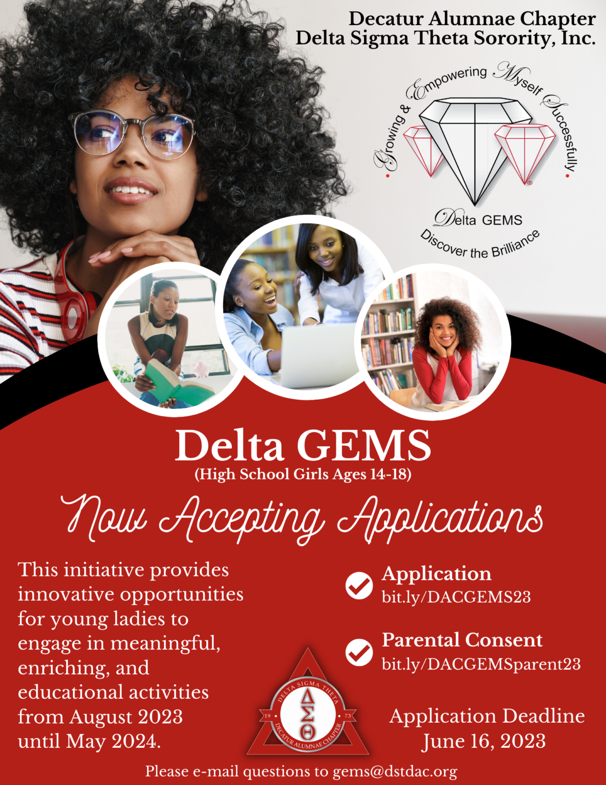 Delta GEMS 2023 2024 Application Decatur Alumnae Chapter of Delta